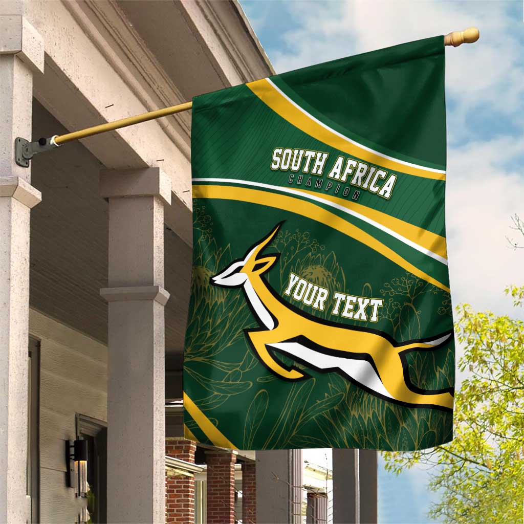 South Africa Rugby Personalized Bokke Garden Flag Springboks - Stronger Together - African Pride