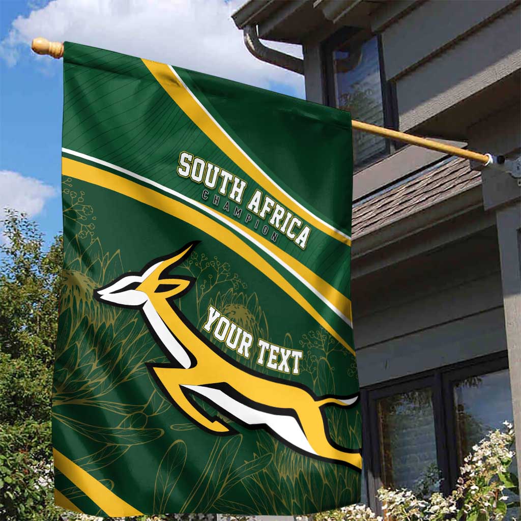 South Africa Rugby Personalized Bokke Garden Flag Springboks - Stronger Together - African Pride