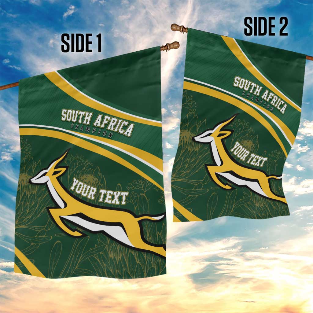 South Africa Rugby Personalized Bokke Garden Flag Springboks - Stronger Together - African Pride