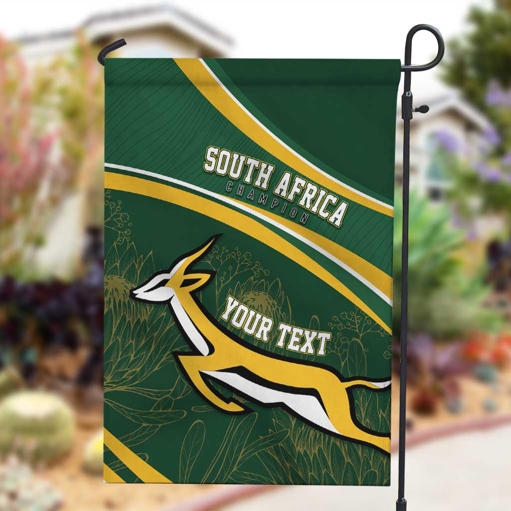 South Africa Rugby Personalized Bokke Garden Flag Springboks - Stronger Together - African Pride
