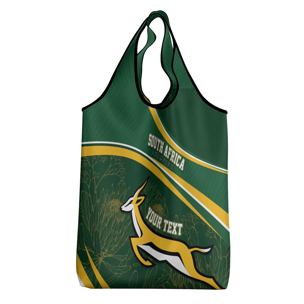South Africa Rugby Personalized Bokke Grocery Bag Springboks - Stronger Together - African Pride