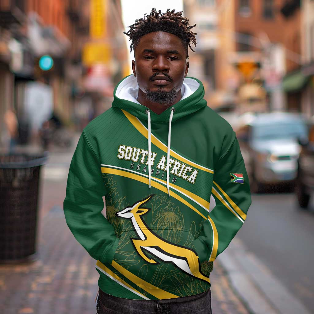 South Africa Rugby Personalized Bokke Hoodie Springboks - Stronger Together - African Pride