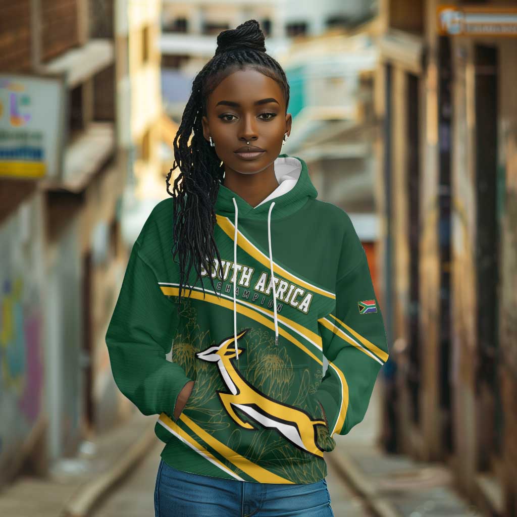 South Africa Rugby Personalized Bokke Hoodie Springboks - Stronger Together - African Pride
