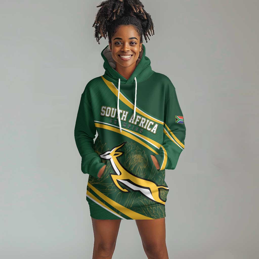 South Africa Rugby Personalized Bokke Hoodie Dress Springboks - Stronger Together - African Pride