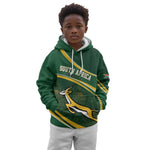 South Africa Rugby Personalized Bokke Kid Hoodie Springboks - Stronger Together - African Pride
