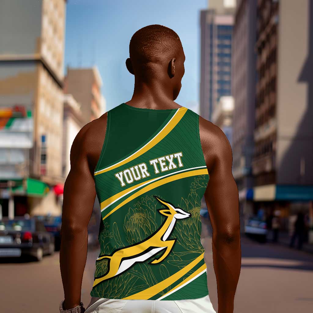 South Africa Rugby Personalized Bokke Men Tank Top Springboks - Stronger Together - African Pride