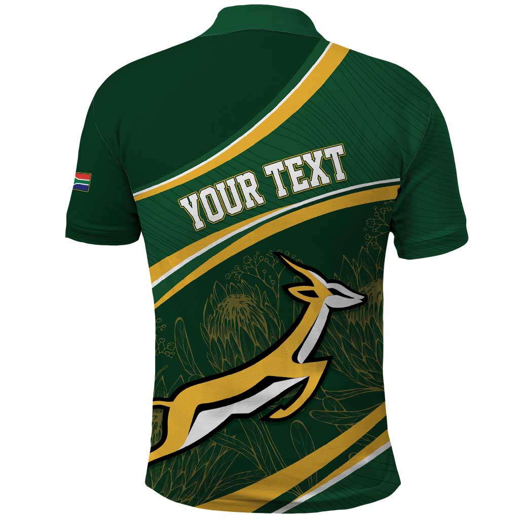 South Africa Rugby Personalized Bokke Polo Shirt Springboks - Stronger Together - African Pride