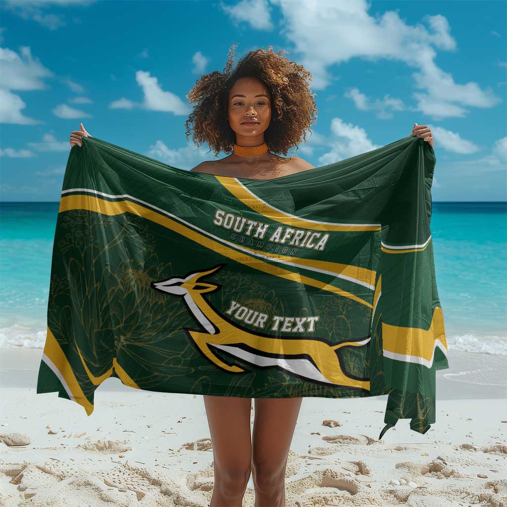 South Africa Rugby Personalized Bokke Sarong Springboks - Stronger Together - African Pride
