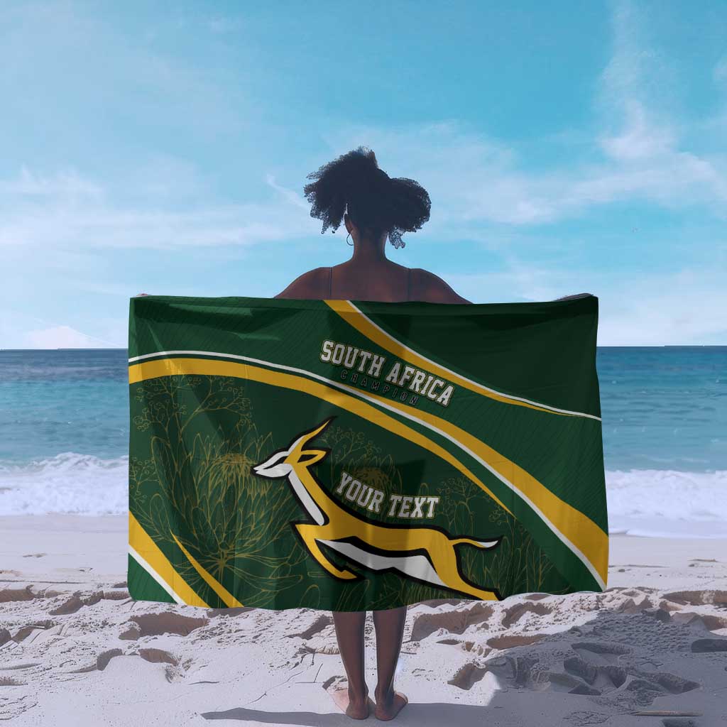 South Africa Rugby Personalized Bokke Sarong Springboks - Stronger Together - African Pride