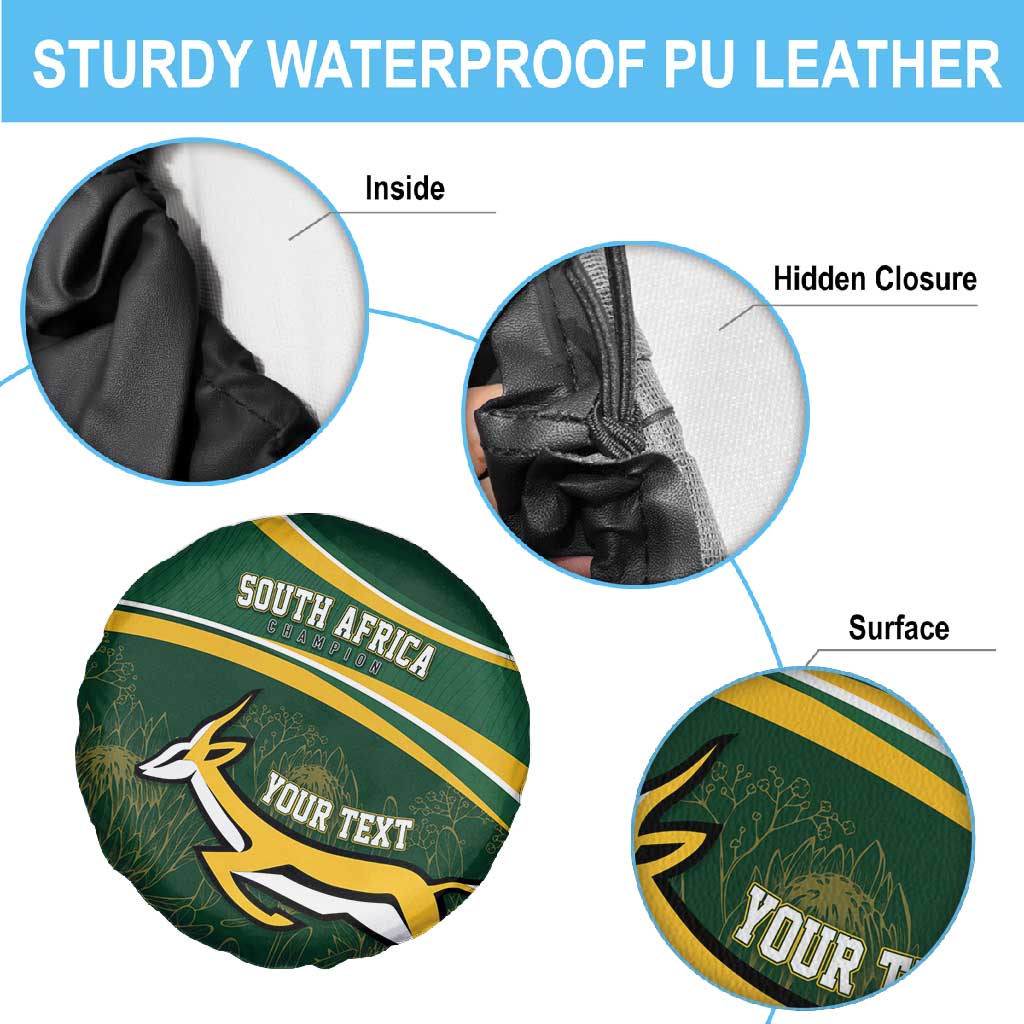 South Africa Rugby Personalized Bokke Spare Tire Cover Springboks - Stronger Together - African Pride