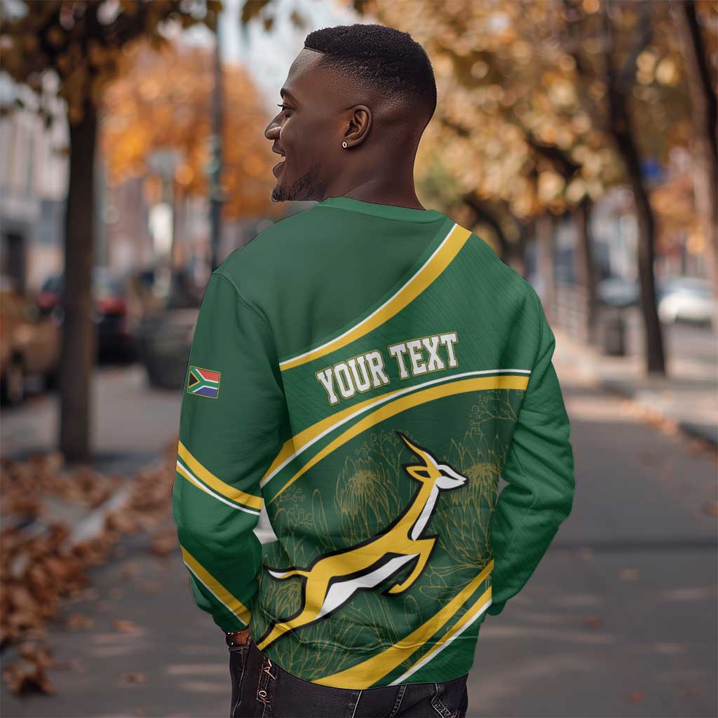 South Africa Rugby Personalized Bokke Sweatshirt Springboks - Stronger Together - African Pride