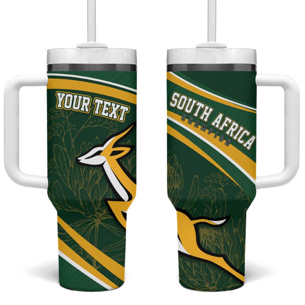 South Africa Rugby Personalized Bokke Tumbler With Handle Springboks - Stronger Together - African Pride