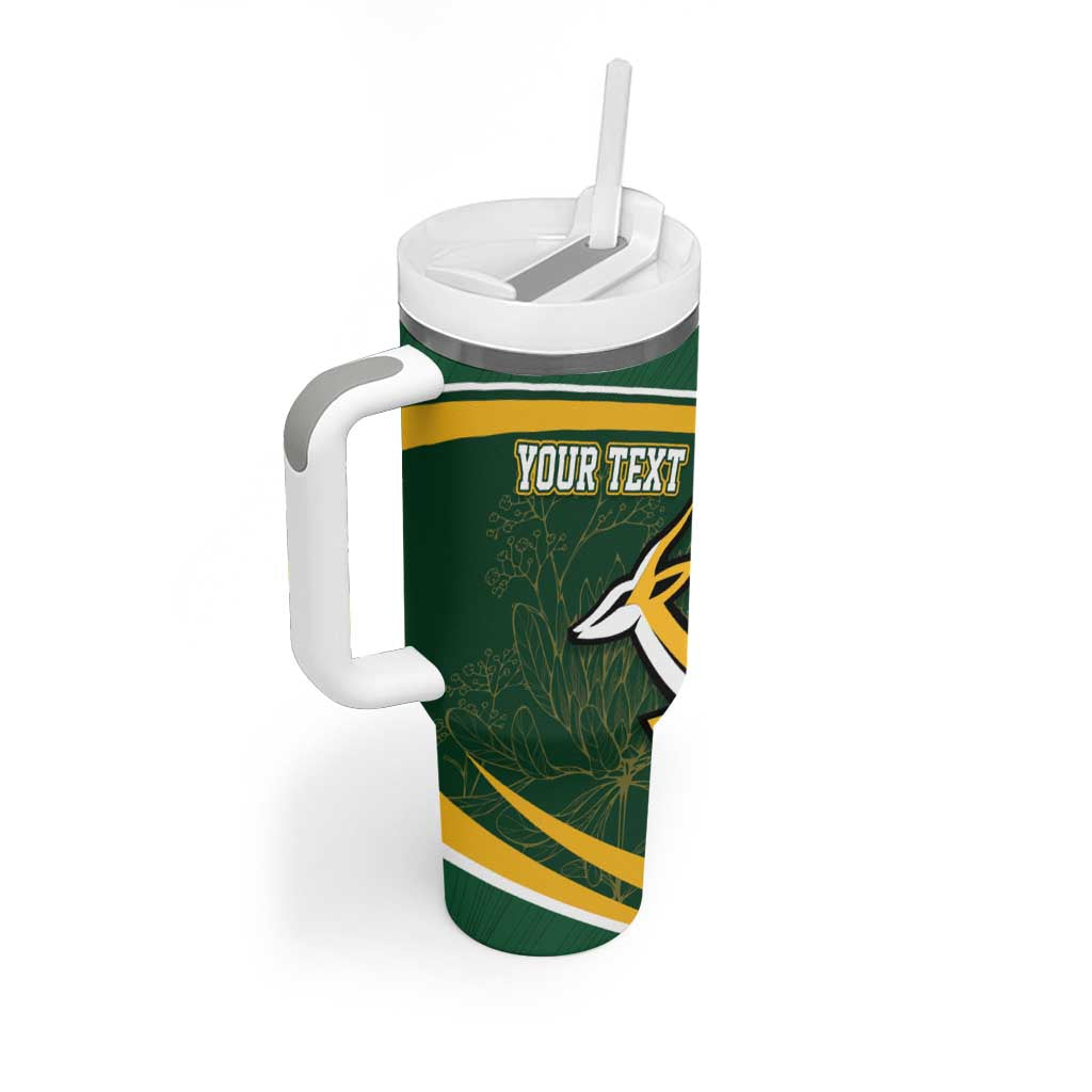 South Africa Rugby Personalized Bokke Tumbler With Handle Springboks - Stronger Together - African Pride