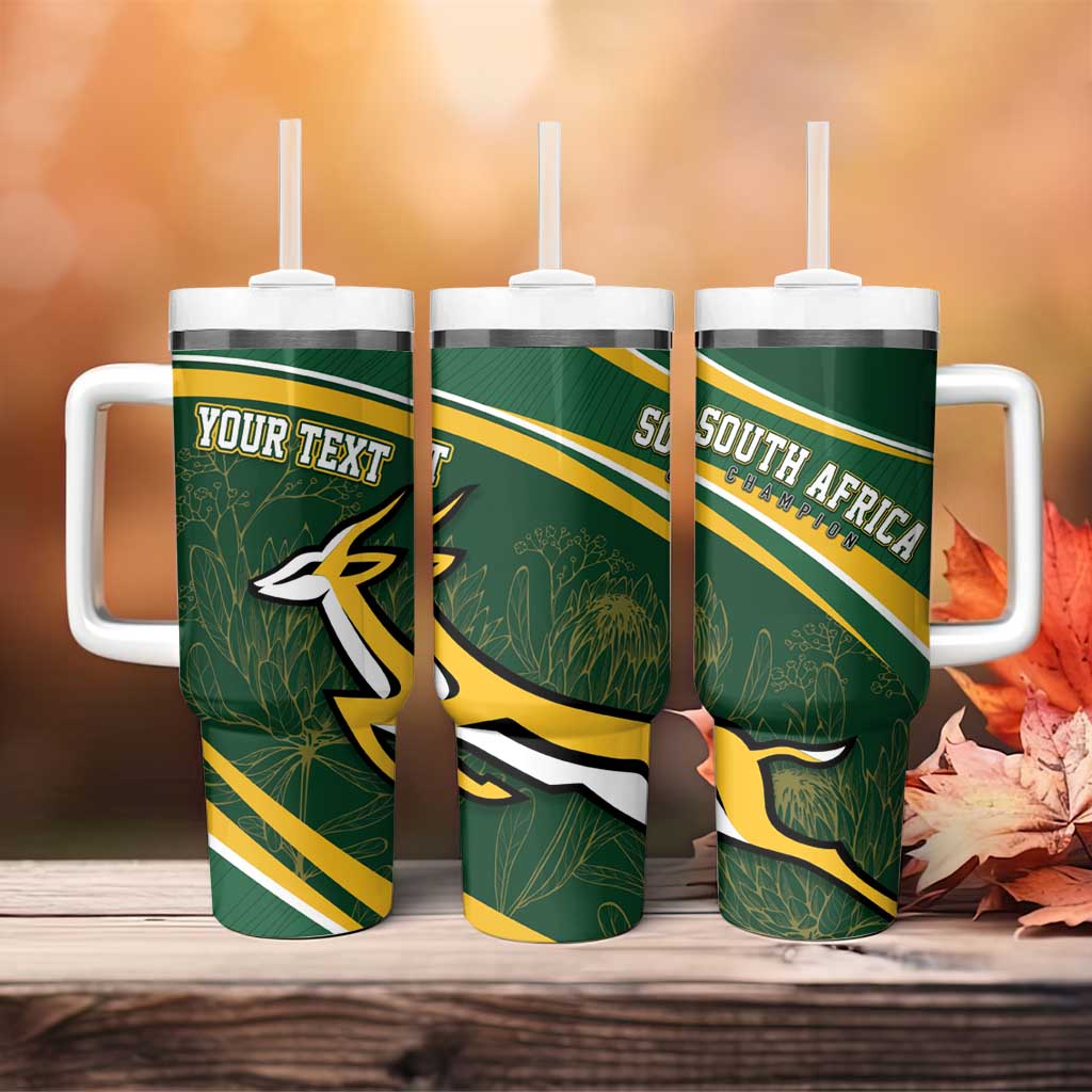 South Africa Rugby Personalized Bokke Tumbler With Handle Springboks - Stronger Together - African Pride
