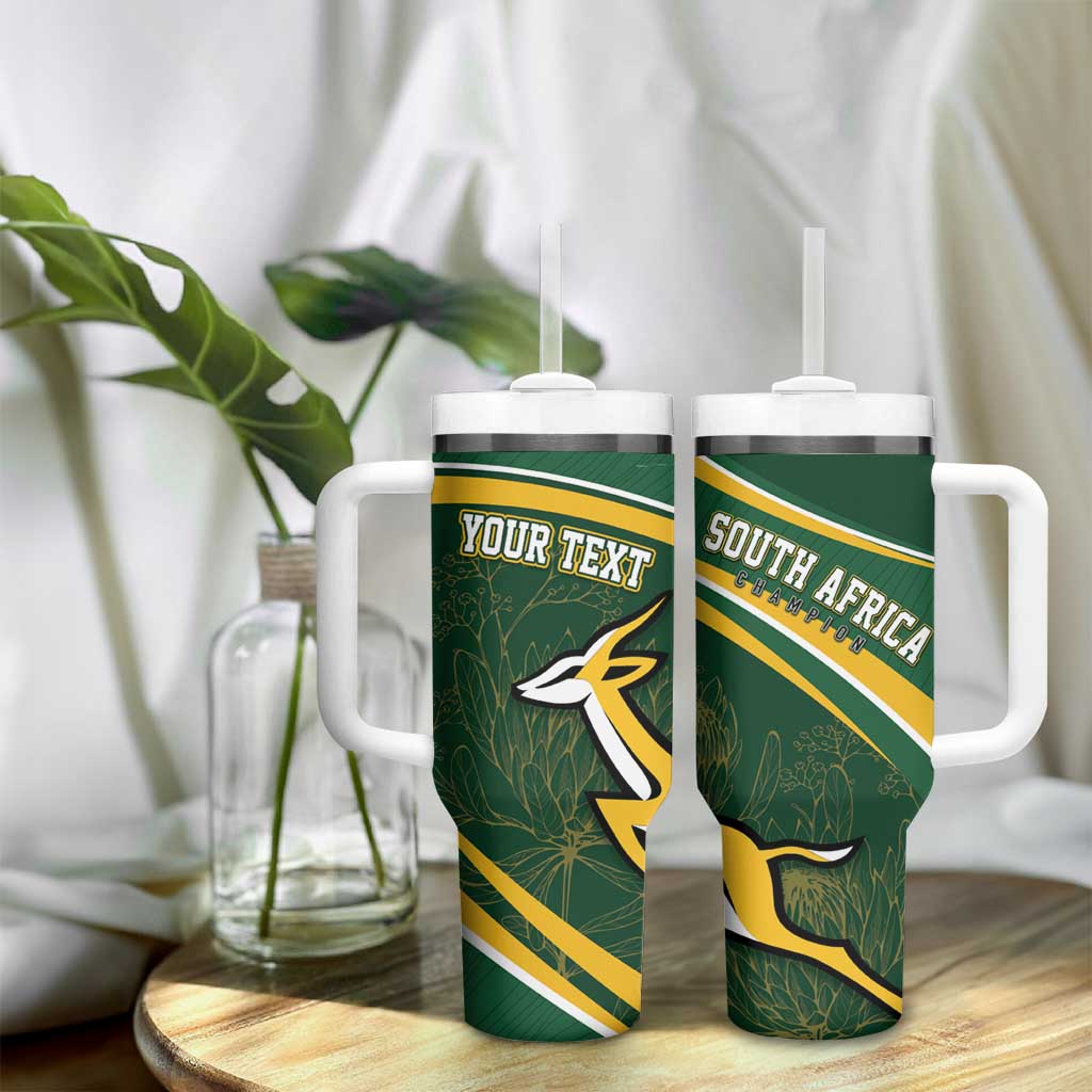 South Africa Rugby Personalized Bokke Tumbler With Handle Springboks - Stronger Together - African Pride