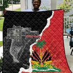 Personalized Haiti First Black Republic 1804 Quilt Ayiti Citadel Laferriere