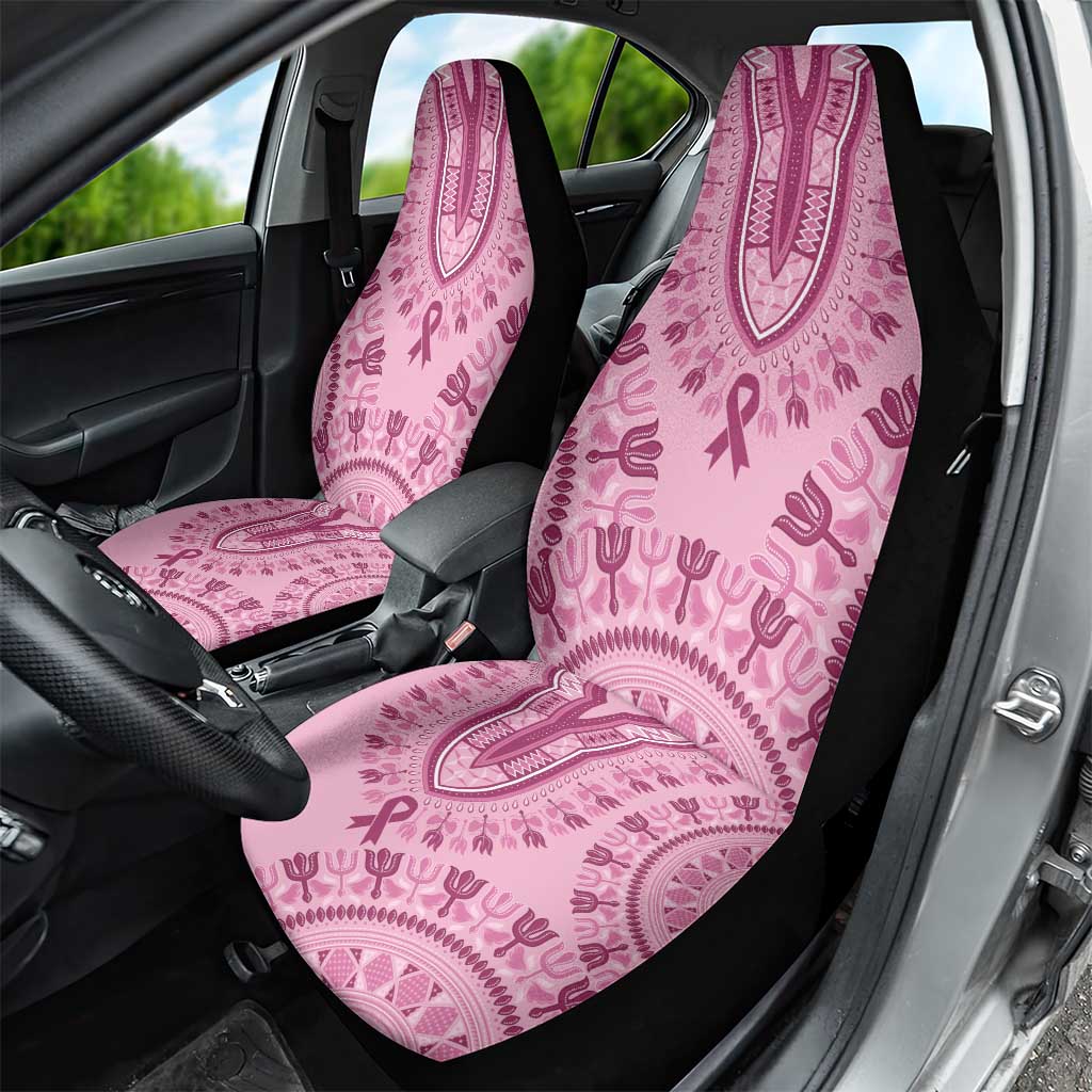 Afro Breast Cancer Awareness Dashiki Car Seat Cover Glamorous Pink - African Pride