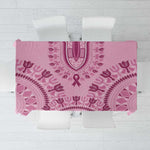 Afro Breast Cancer Awareness Dashiki Tablecloth Glamorous Pink - African Pride