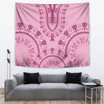 Afro Breast Cancer Awareness Dashiki Tapestry Glamorous Pink - African Pride