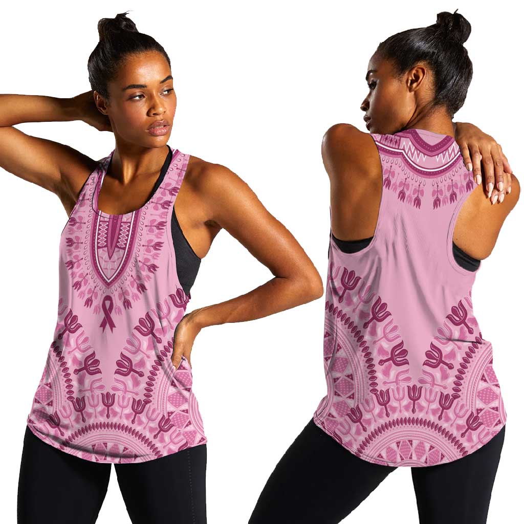 Afro Breast Cancer Awareness Dashiki Women Racerback Tank Glamorous ...