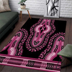 Breast Cancer Awareness Pink Ribbon Afro Area Rug Dashiki Style - African Pride