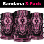 Breast Cancer Awareness Pink Ribbon Afro Neck Gaiter Dashiki Style LT7