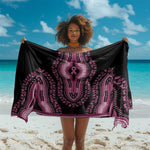 Breast Cancer Awareness Pink Ribbon Afro Sarong Dashiki Style - African Pride
