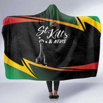 St Kitts and Nevis Cricket Afro Hooded Blanket Go Patriots Go Champions - African Pride