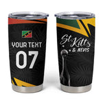 St Kitts and Nevis Cricket Custom Afro Tumbler Cup Go Patriots Go Champions - African Pride