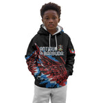 Afro-Antigua and Barbuda Cricket Custom Kid Hoodie Falcons Wings - Take Off - African Pride