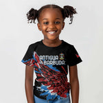 Afro-Antigua and Barbuda Cricket Custom Kid T shirt Falcons Wings - Take Off - African Pride