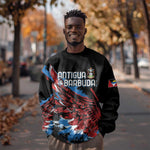 Afro-Antigua and Barbuda Cricket Custom Sweatshirt Falcons Wings - Take Off - African Pride