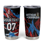 Afro-Antigua and Barbuda Cricket Custom Tumbler Cup Falcons Wings - Take Off - African Pride