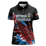 Afro-Antigua and Barbuda Cricket Custom Women Polo Shirt Falcons Wings - Take Off - African Pride