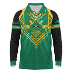JLP Choose Jamaica Long Sleeve Polo Shirt - African Pride