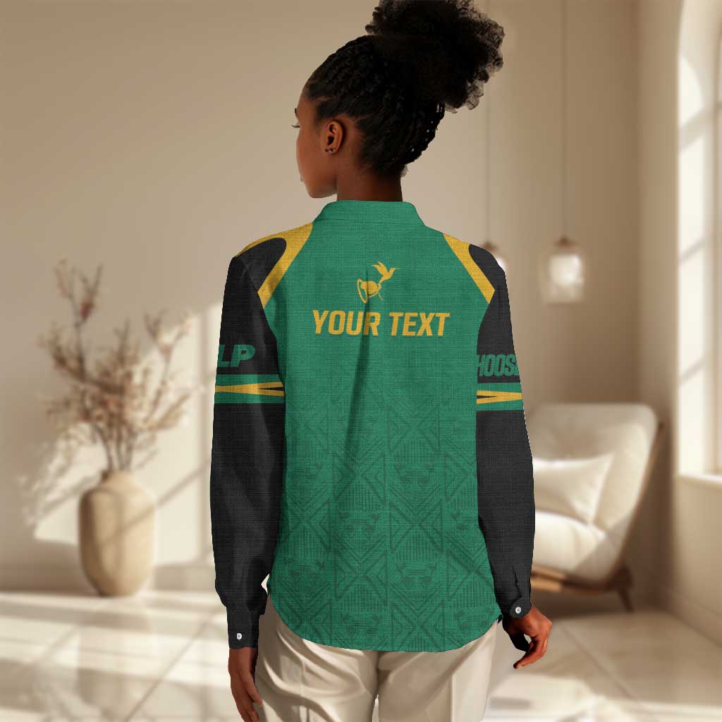 JLP Choose Jamaica Women Casual Shirt - African Pride