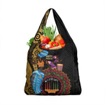 Africa Happy Kwanzaa Grocery Bag Tribal Dance