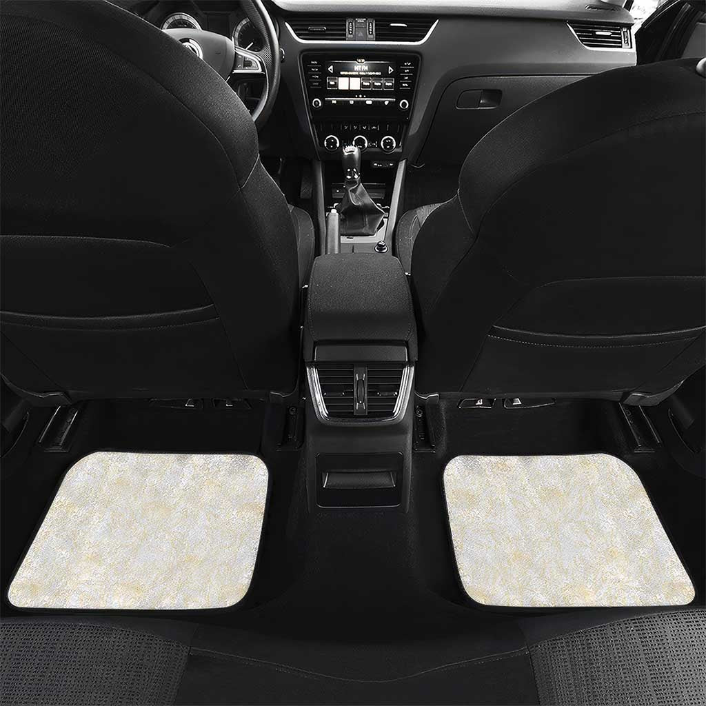 South Africa Cricket Champion Car Mats Gold Proteas - All White - African Pride