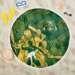 South Africa Cricket Champion Beach Blanket Proteas Rock The World - African Pride