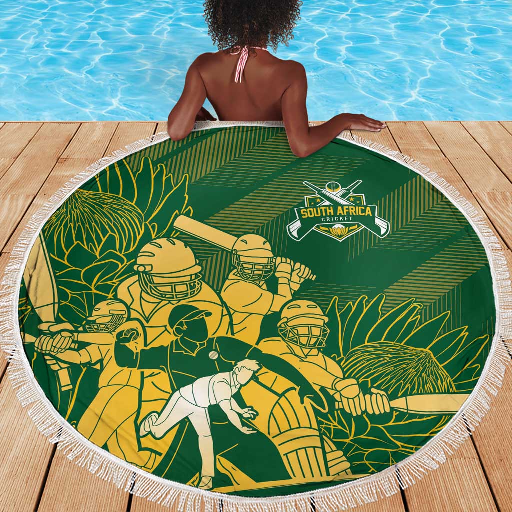 South Africa Cricket Champion Beach Blanket Proteas Rock The World - African Pride
