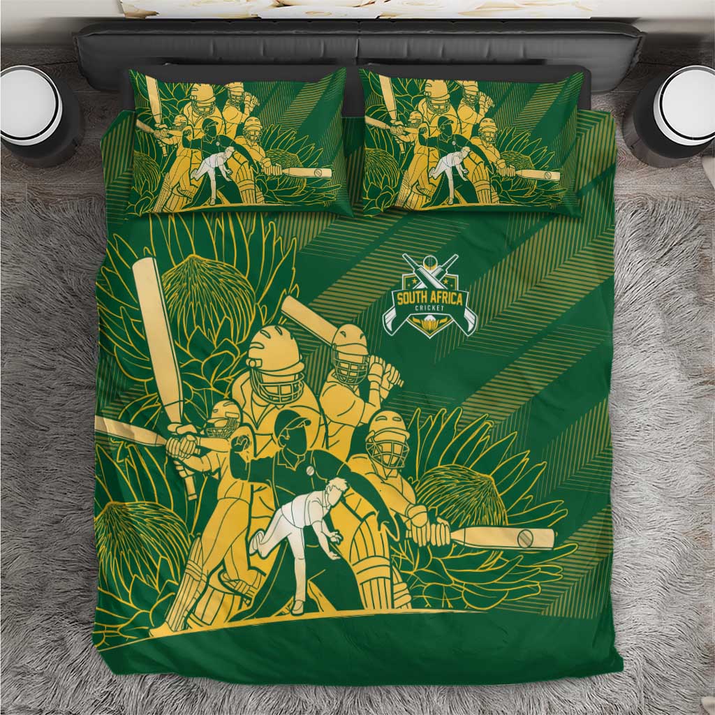 South Africa Cricket Champion Bedding Set Proteas Rock The World - African Pride