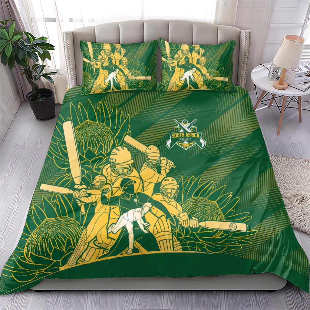 South Africa Cricket Champion Bedding Set Proteas Rock The World - African Pride