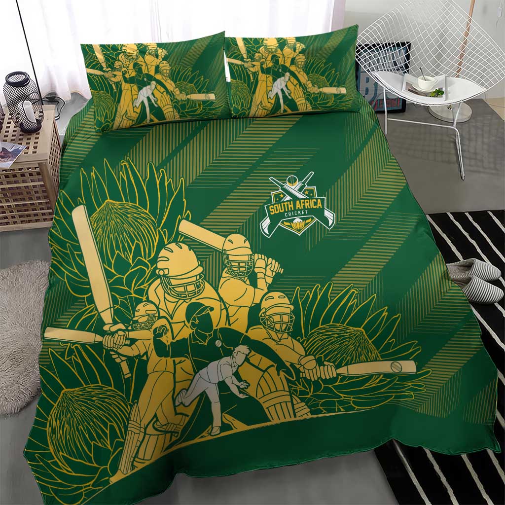 South Africa Cricket Champion Bedding Set Proteas Rock The World - African Pride