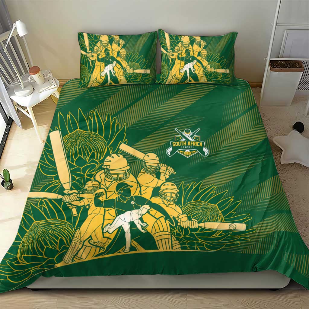 South Africa Cricket Champion Bedding Set Proteas Rock The World - African Pride