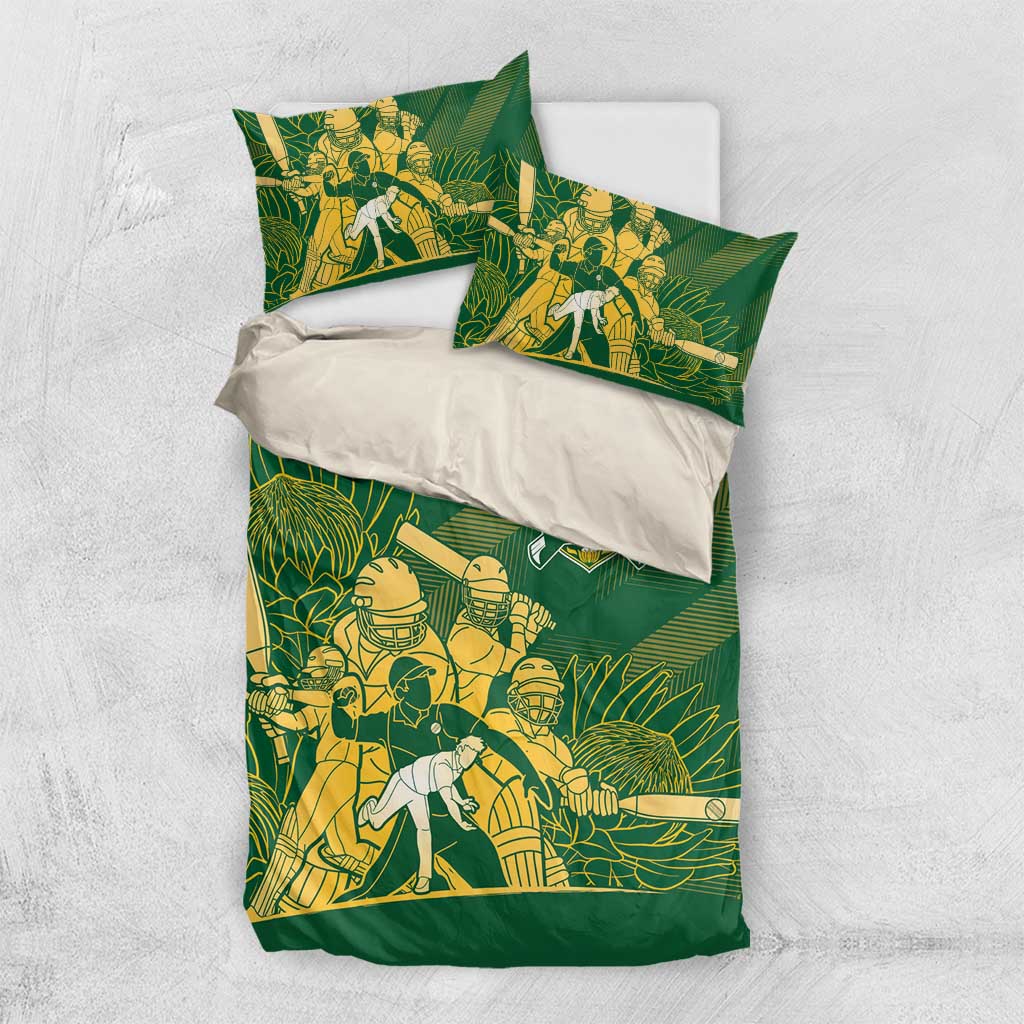 South Africa Cricket Champion Bedding Set Proteas Rock The World - African Pride