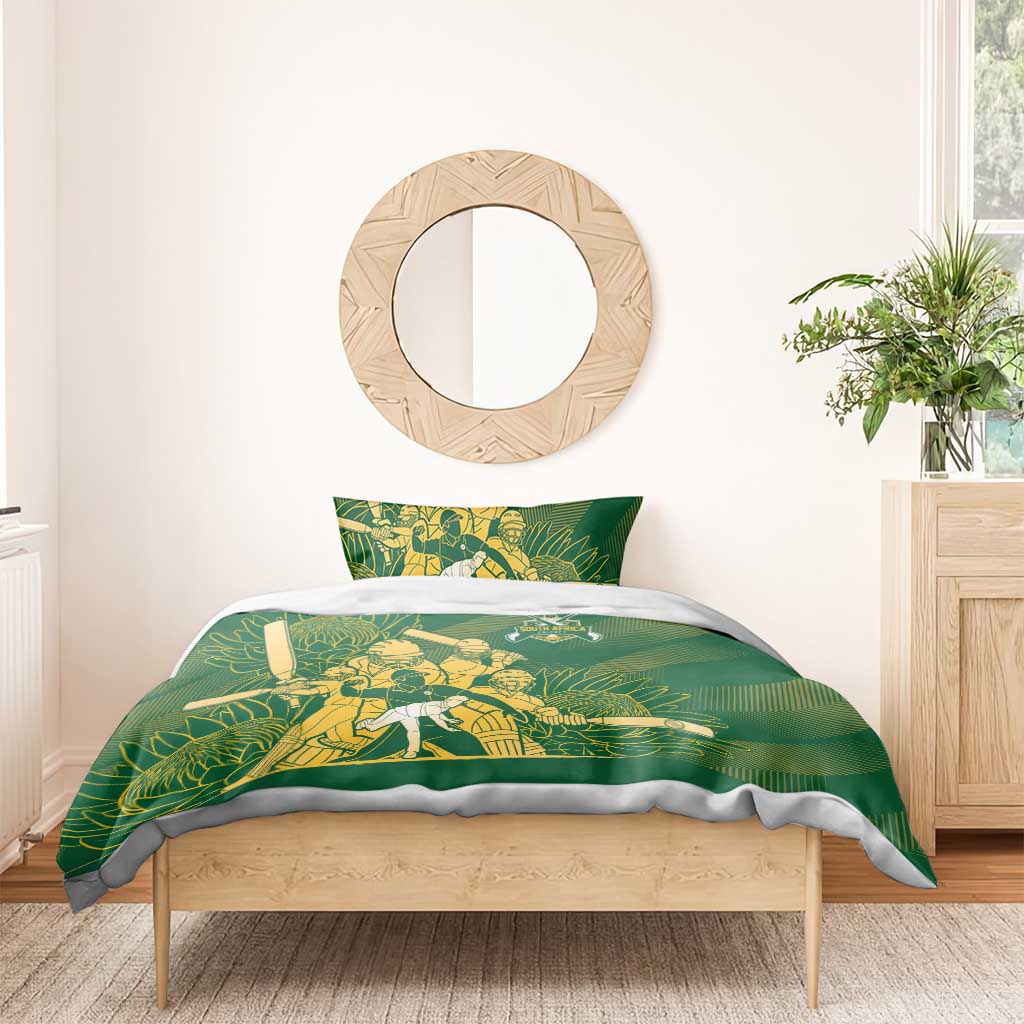 South Africa Cricket Champion Bedding Set Proteas Rock The World - African Pride