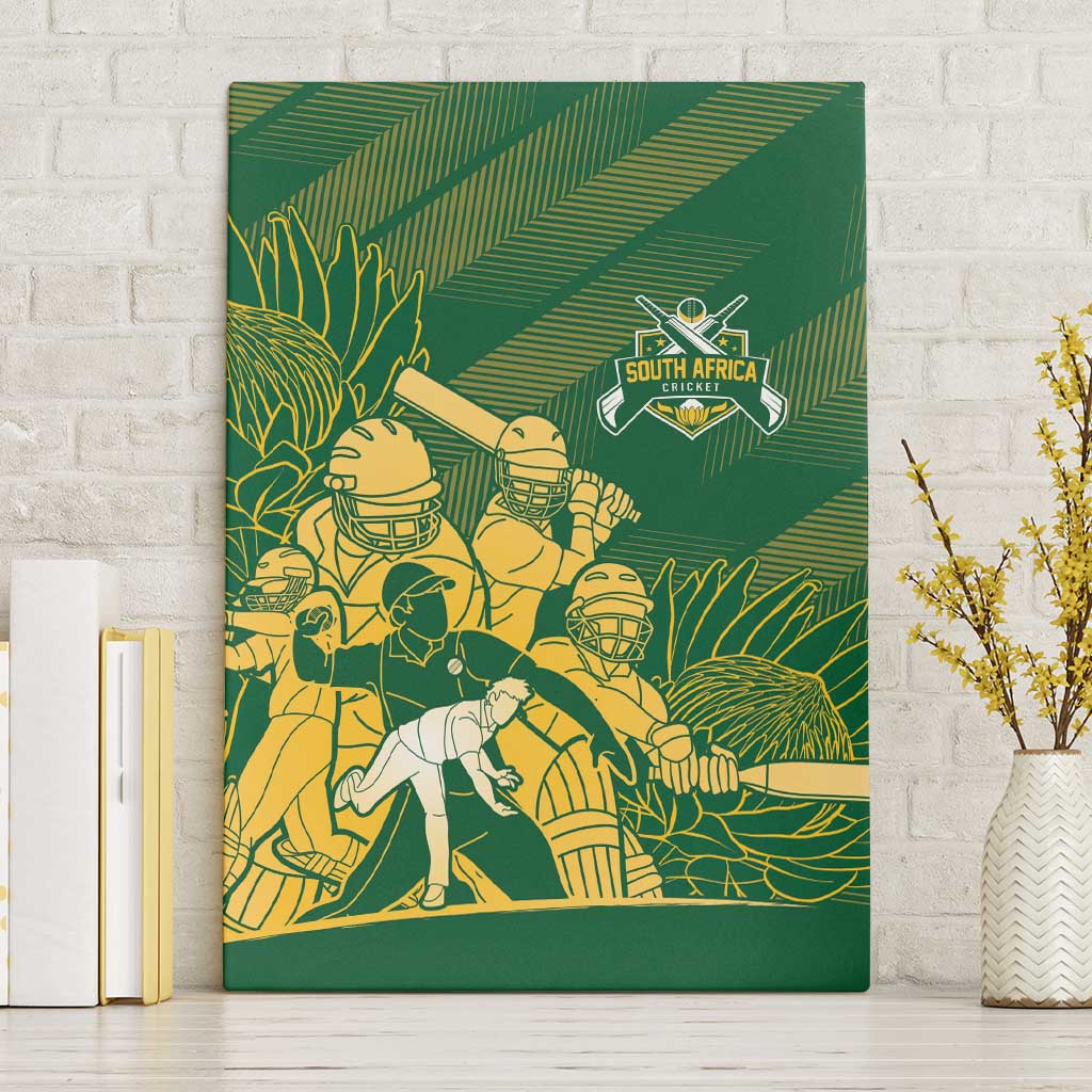 South Africa Cricket Champion Canvas Wall Art Proteas Rock The World - African Pride