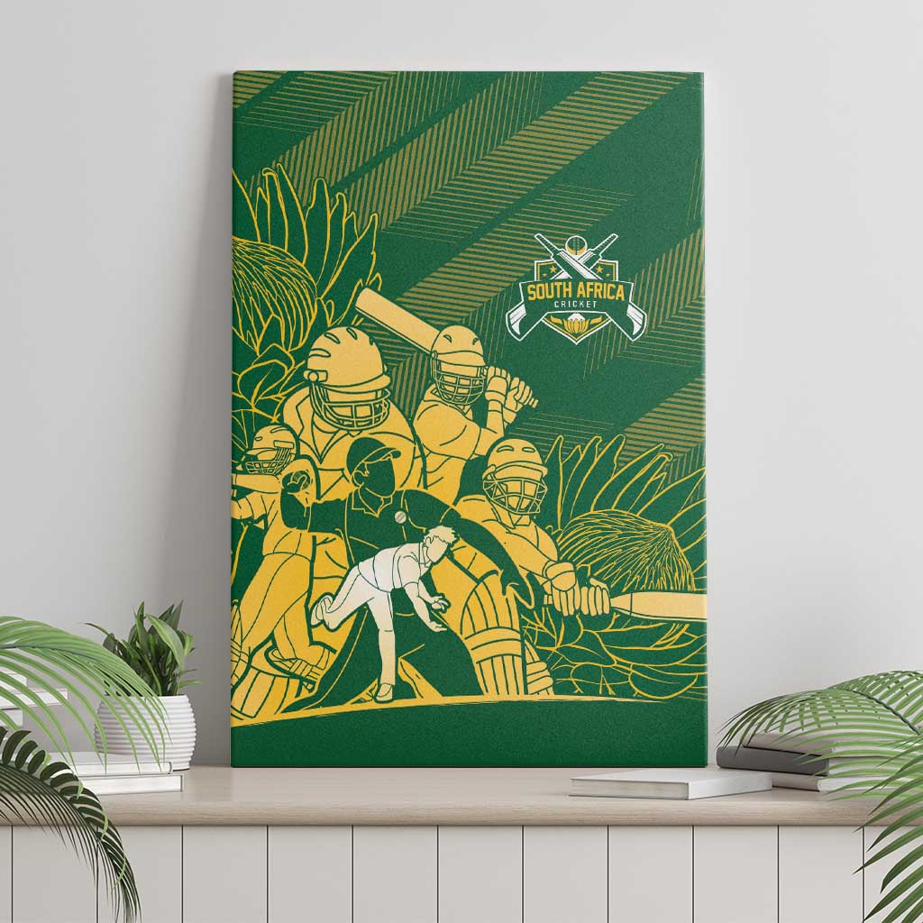 South Africa Cricket Champion Canvas Wall Art Proteas Rock The World - African Pride