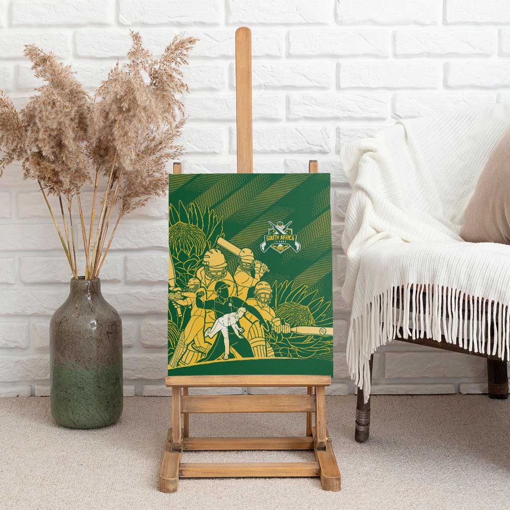 South Africa Cricket Champion Canvas Wall Art Proteas Rock The World - African Pride