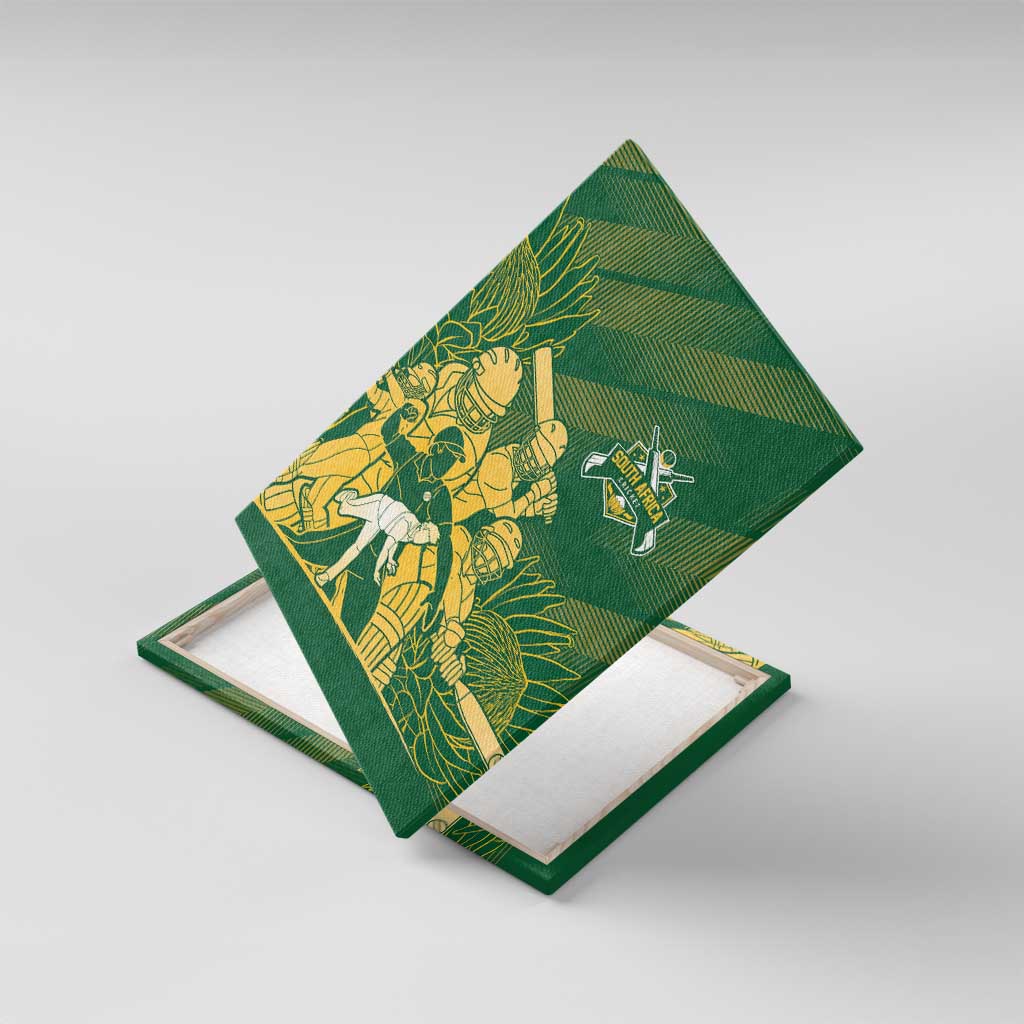 South Africa Cricket Champion Canvas Wall Art Proteas Rock The World - African Pride